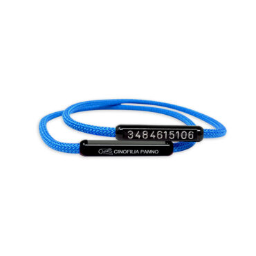 Collare in cordino nautico per cani, con bussolotto personalizzato resistent