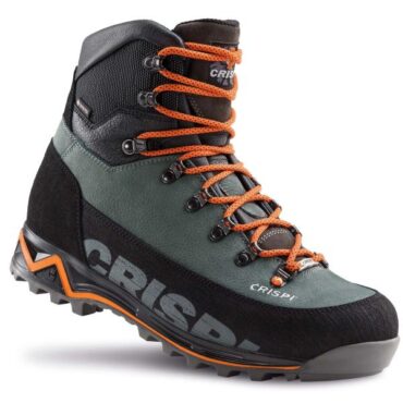 Scarponi Crispi Futura CX GTX grigio Storm con suola Vibram Megagrip e membrana Gore‑Tex vista laterale