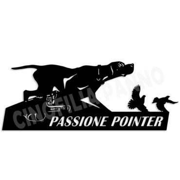 Adesivo Passione Pointer Fondo Trasparente
