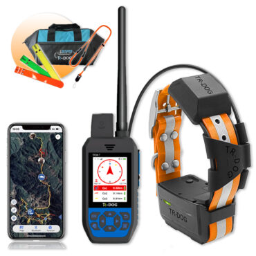 kit tr dog tron 7 con collare r60 gps gsm rilevatore acustico vibrazione flash