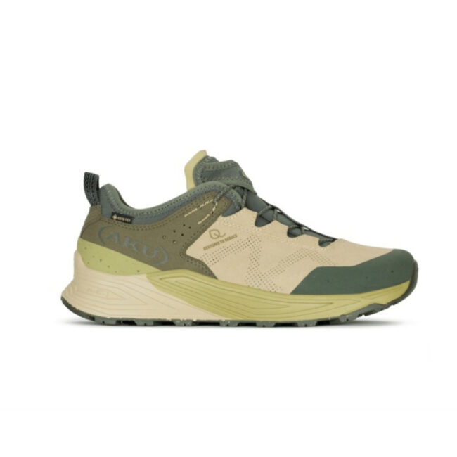 AKU Omnia V-Light GTX beige oliva vista laterale