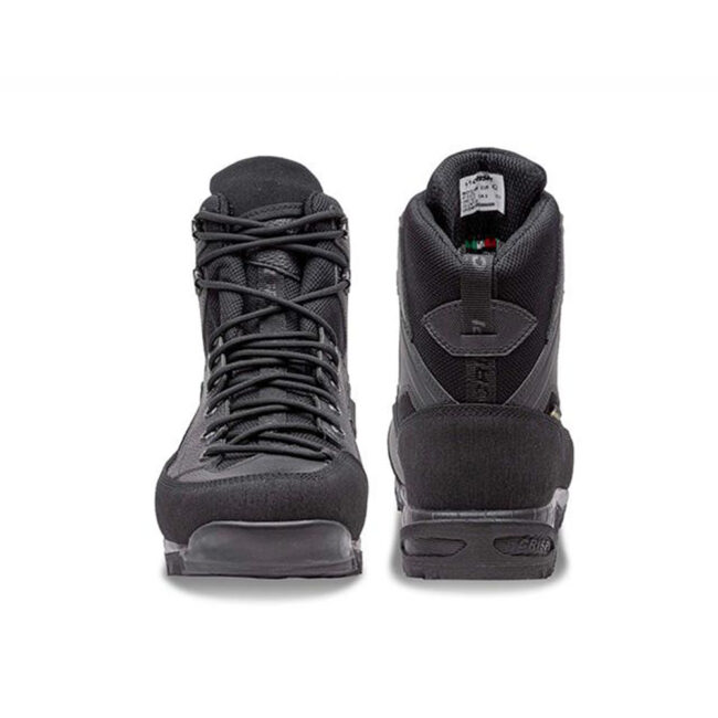 Scarponi Crispi AT 6 GTX mid‑cut marroni con suola Vibram vista laterale