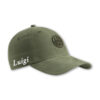Cappellino Beretta verde con logo ricamato e visiera curva regolabile