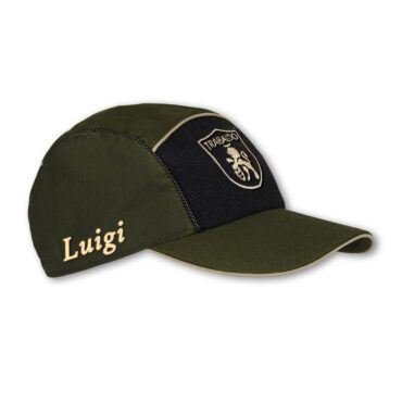 Cappello Trabaldo Apache con profilo beige e personalizzazione nome ricamato
