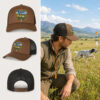 berretto setter in gara con patch effetto ricamo 3D e nome personalizzato ricamato
